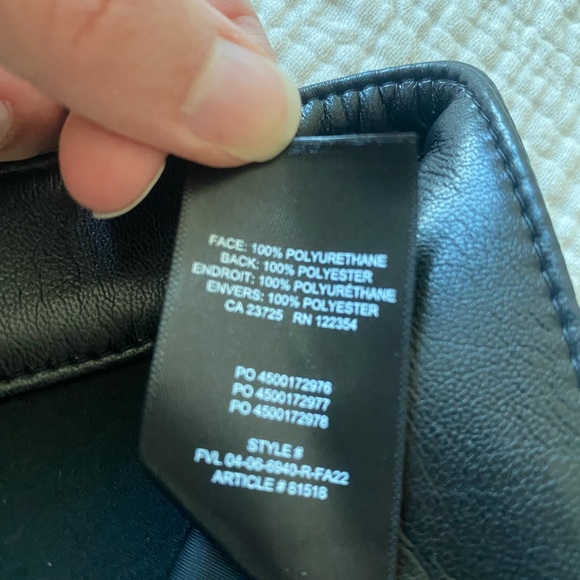 Aritzia black leather pants size 8 - Picture 4 of 4